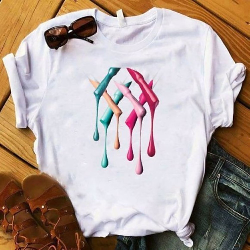 Beauty Nail Hustler Graphic Nail Technician Small Business Gift Unisex T-Shirt